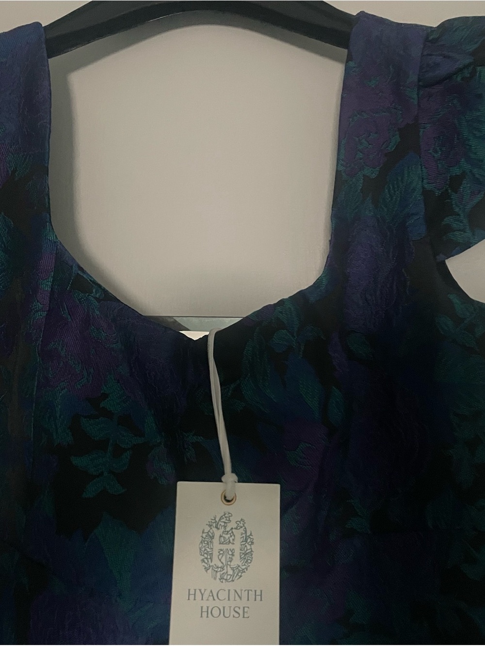 Tuckernuck Navy & Teal Floral Midi Dress - Picture 3 of 4